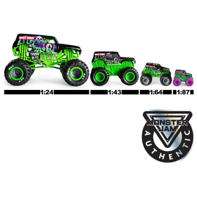 Monster Jam 1:24 die-cast is durable and gift-ready for kids.