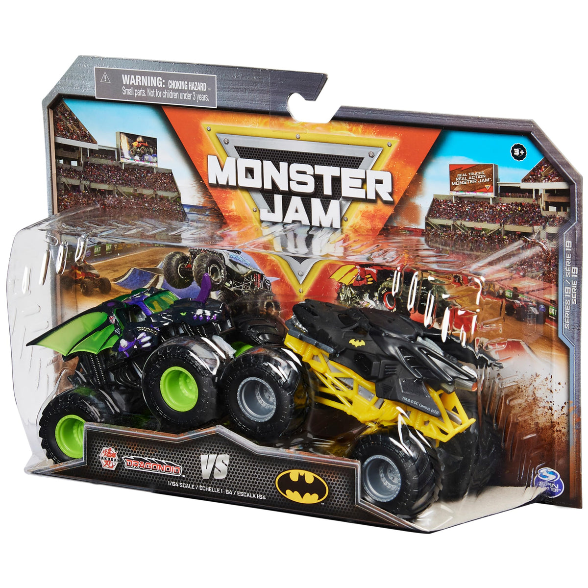 Driver molded seat detail adds realism to the Monster Jam model.
