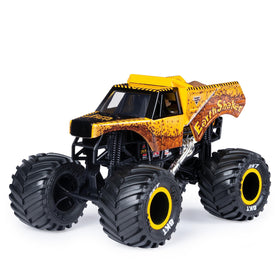 Monster Jam Earth Shaker truck rear view showing bold branding and durable construction.