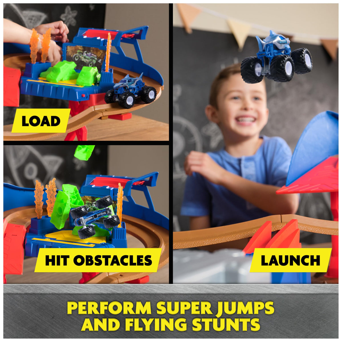 Monster Jam El Toro Loco 1:64 die-cast truck on track for action