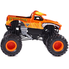 Die-cast Monster Jam El Toro Loco chassis with detailed realism