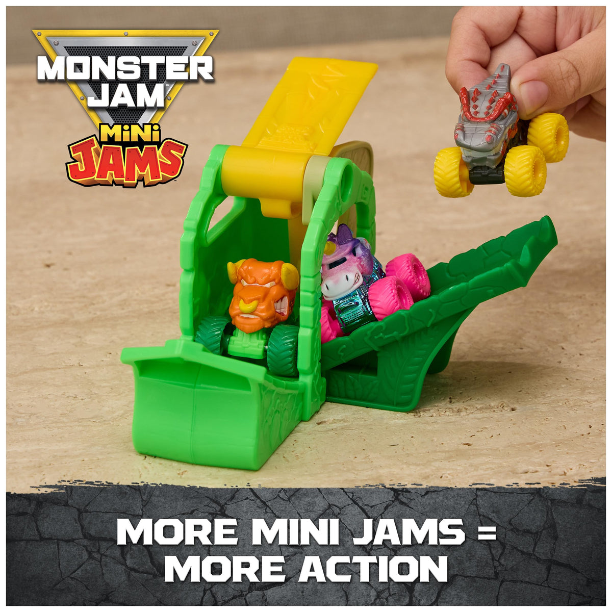 Monster Jam El Toro Loco Mini Jam truck ready for a fast jungle race.