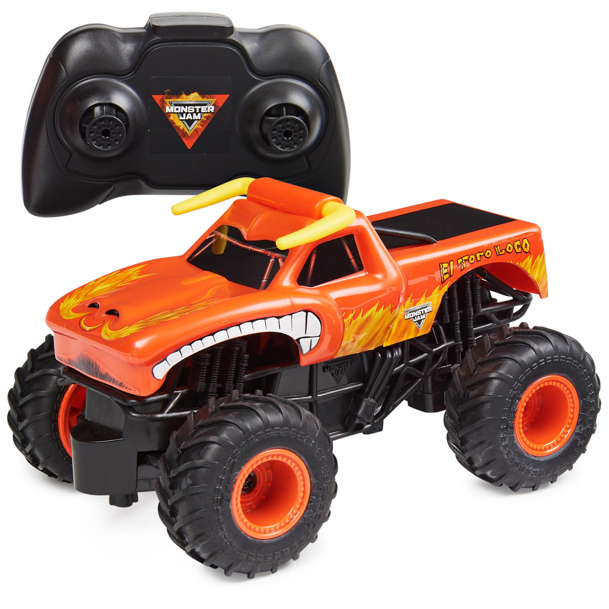 Monster Jam El Toro Loco RC truck with bold graphics for high-octane play