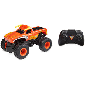 Indoor action-ready RC truck for desk or carpet play