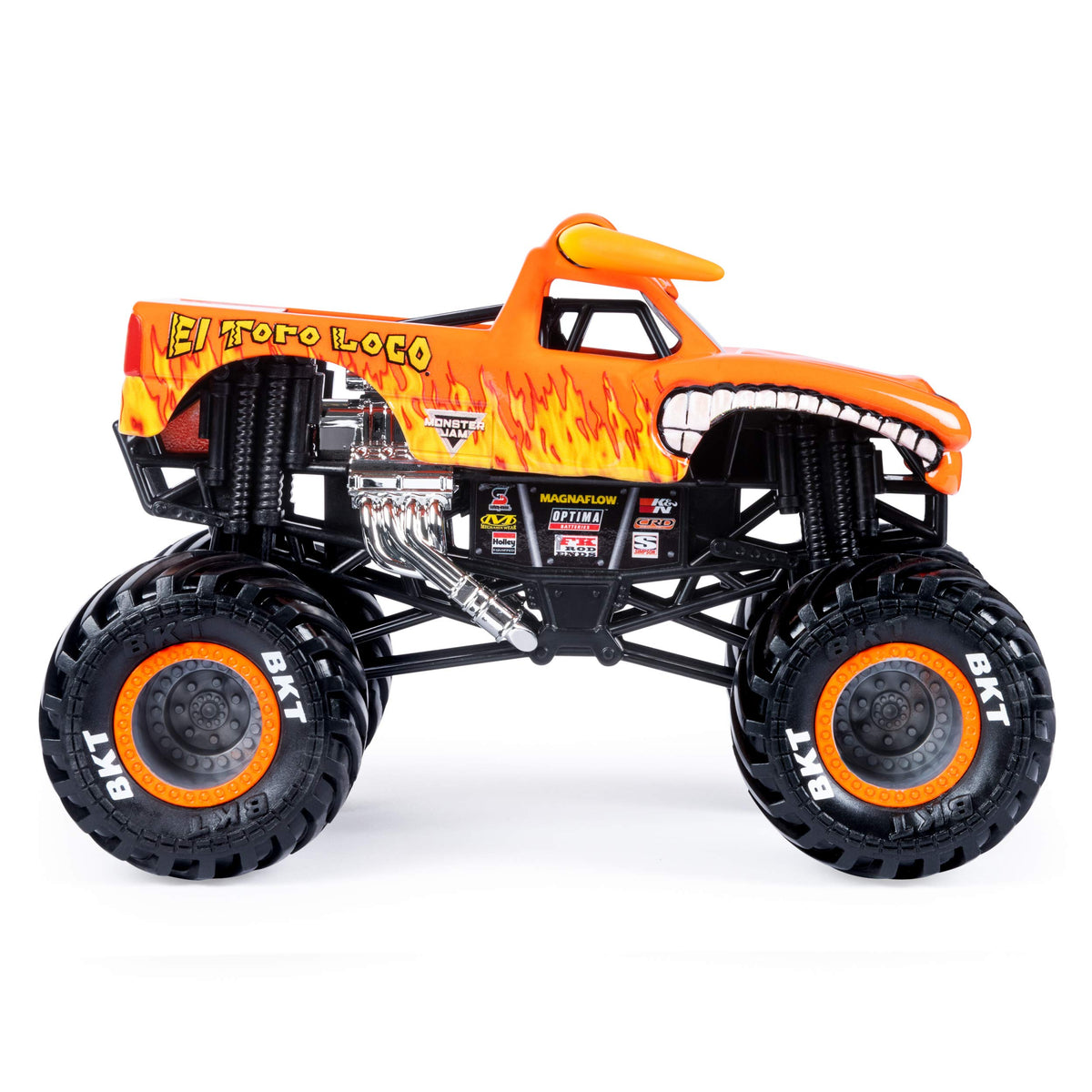BKT tires provide improved traction for realistic ramp play and display.