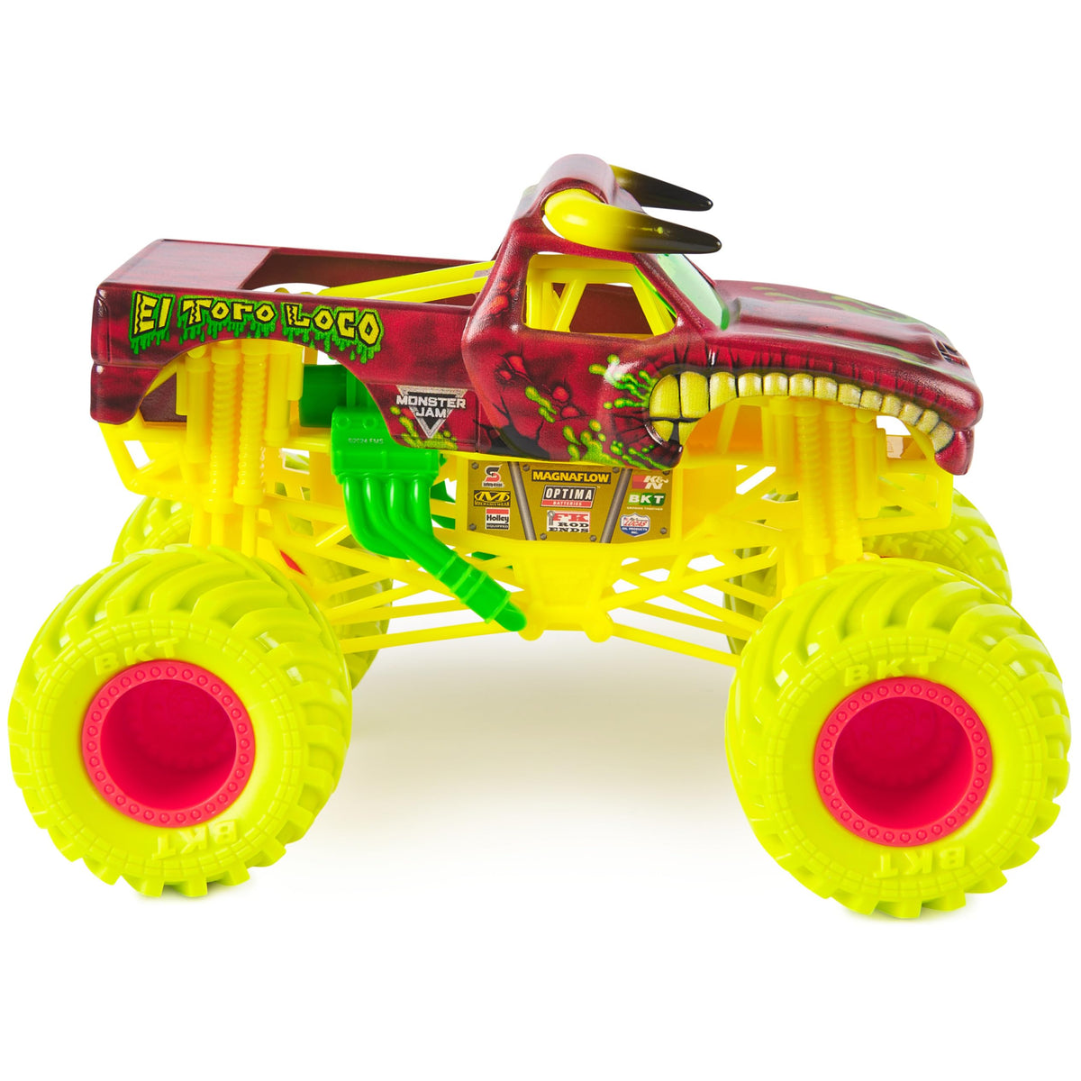 Rubber BKT tires on El Toro Loco improve grip on surfaces