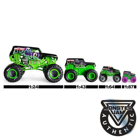 Two-pack showdown ready for head-to-head Monster Jam play and display.