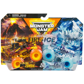 Monster Jam Zombie and Northern Nightmare 1:64 die-cast trucks for play and display
