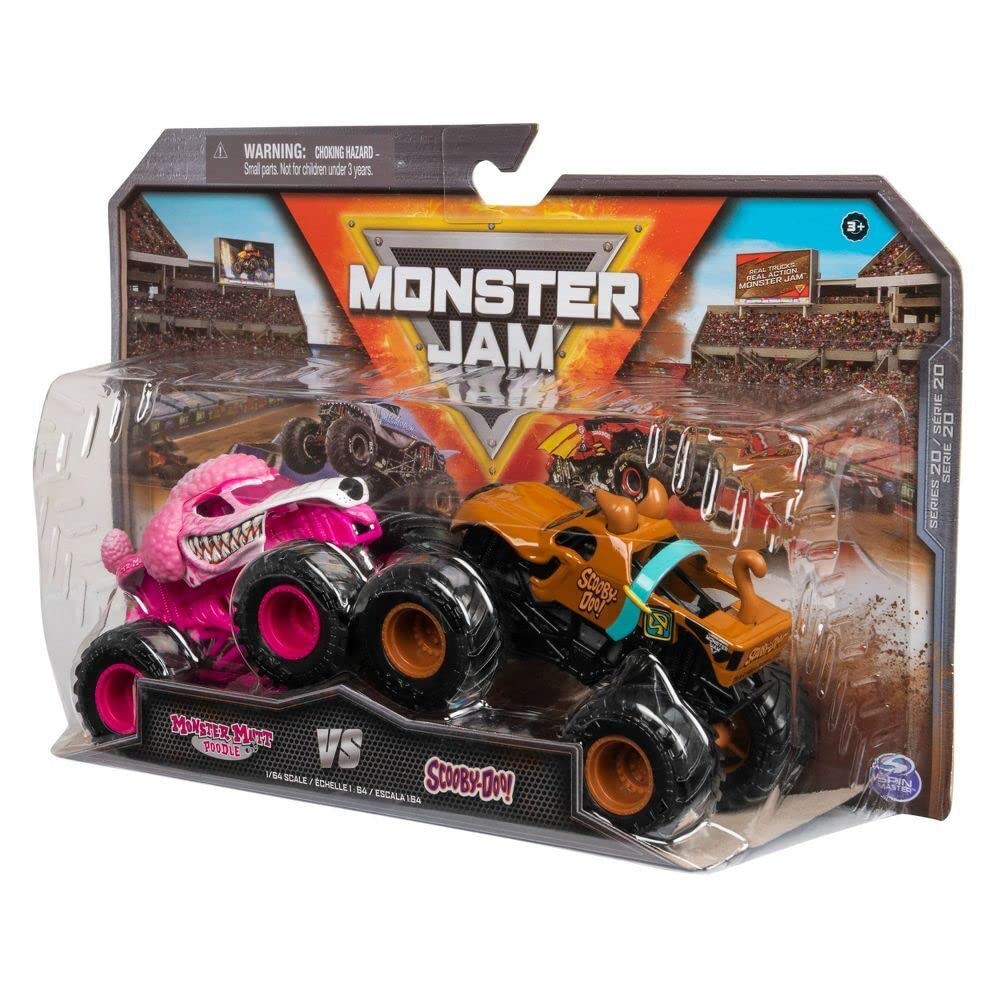 Gift-ready Monster Jam 1:64 trucks for kids age 3 and up.