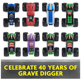 Monster Jam Grave Digger 40th Anniversary die-cast detailing highlights authentic scale