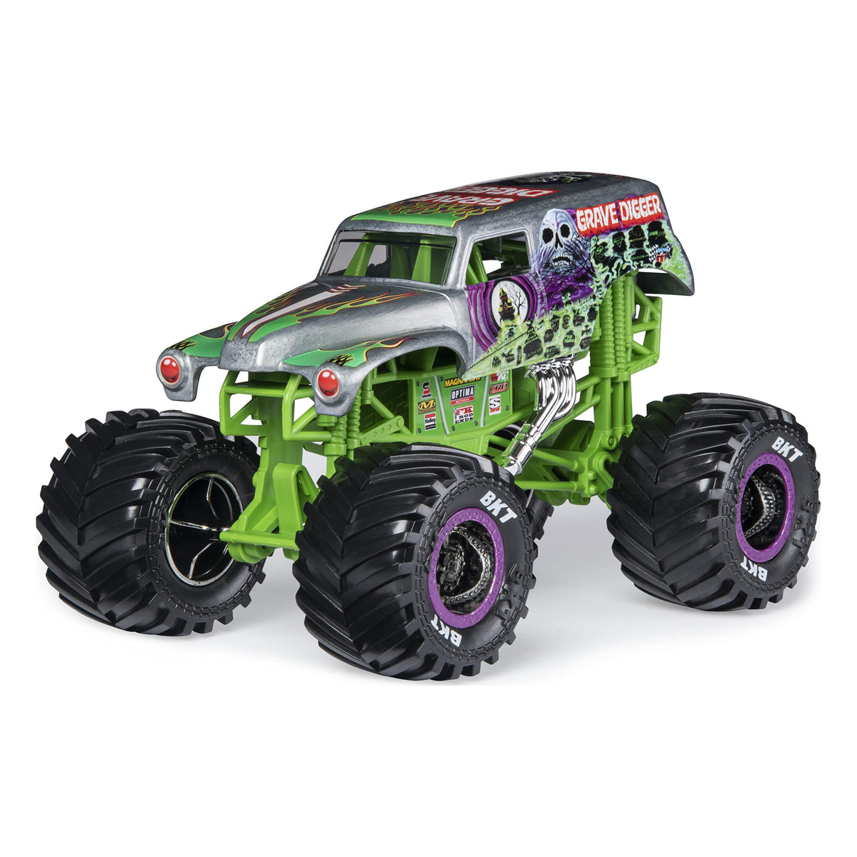 Monster Jam Grave Digger with BKT tires delivers traction on layouts