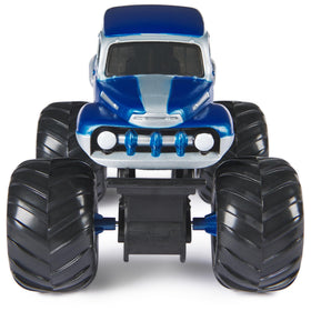 Monster Jam Grave Digger graphics and chassis detail in 1:24 scale.