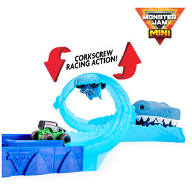 Grave Digger mini truck in iconic colors for epic stunts.