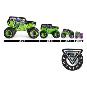 Grave Digger Retro 1:24 box art highlighting display-ready design.