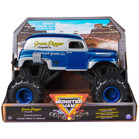 Monster Jam Grave Digger 1:24 scale truck with detailed graphics for collectors.