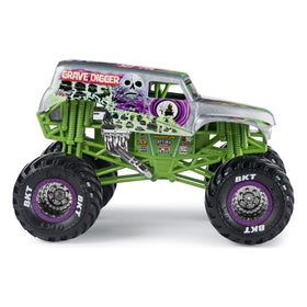 Monster Jam Grave Digger working suspension detail adds realism during play