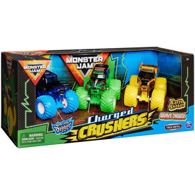 Monster Jam Ground Shaker 3 Pack display image showing complete set for collectors.