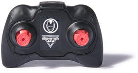 Packaging photo of Monster Jam Iron Man RC truck as a gift-ready set