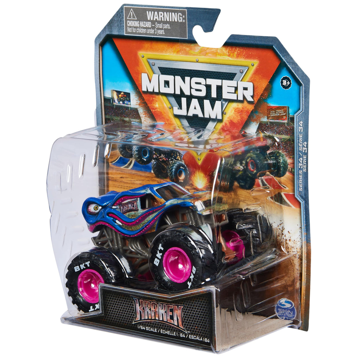 Monster Jam Kraken 1:64-scale die-cast – durable toy for everyday play.