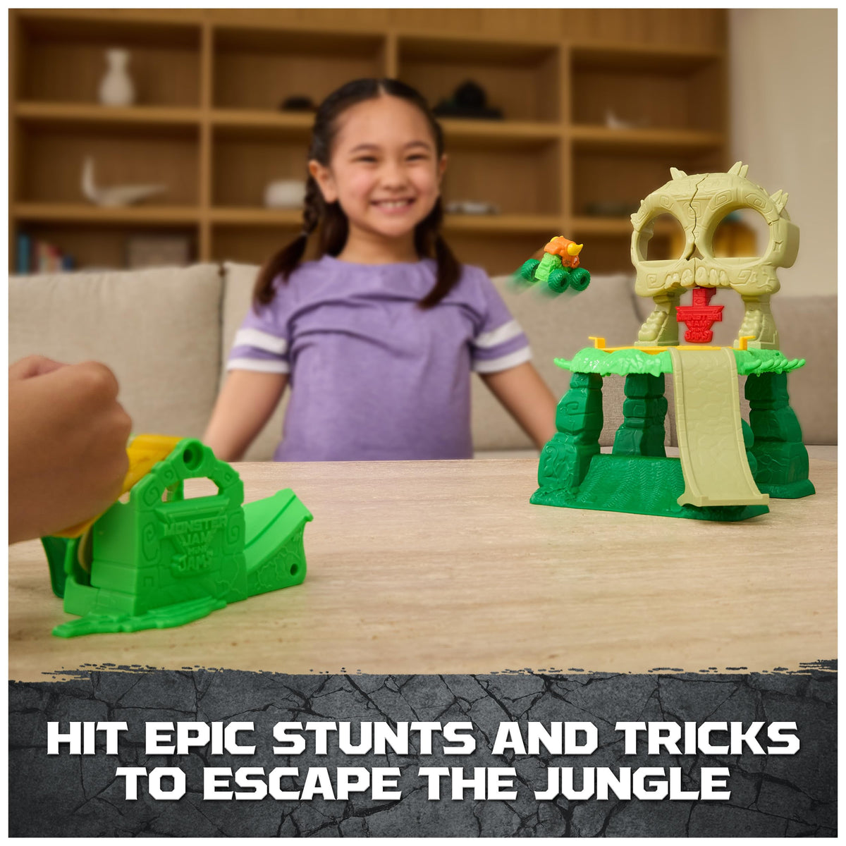 Monster Jam Skull Escape launcher in action for dynamic play sessions.
