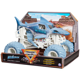 Monster Jam Megalodon gift-ready packaging for easy gifting.