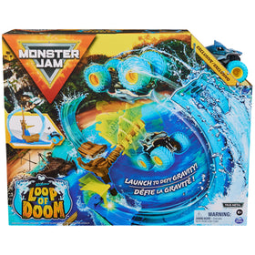 Monster Jam Megalodon loop of doom playset with adjustable difficulty.
