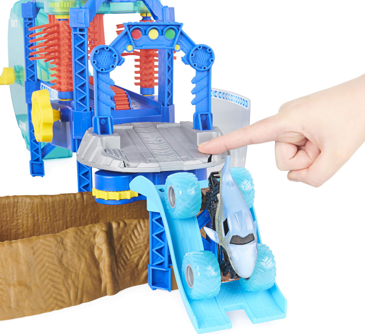 Monster Jam Megalodon Monster Wash exclusive truck adds collectible excitement to the set