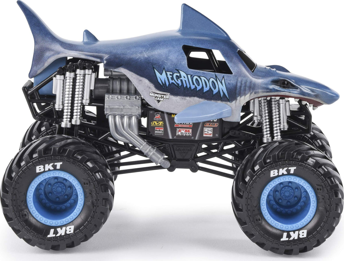 Suspension-action demonstrates absorbing impact for smoother jumps.