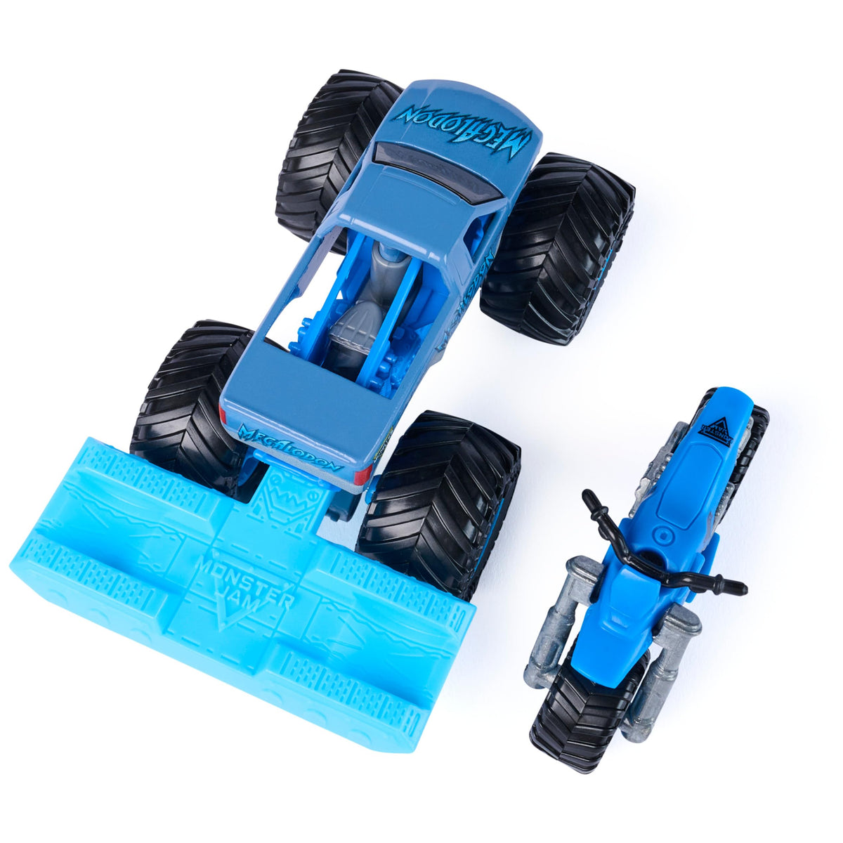 Monster Jam Megalodon trailer accessory attaches truck for extended adventures