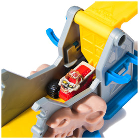 Monster Jam Mini Jams Horsepower truck offers high-speed pretend racing fun.