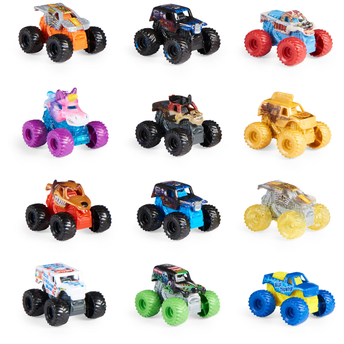 Monster Jam Mini Truck mystery pack cover—perfect for collectors and gifting.