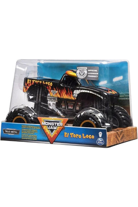 Monster Jam MNJ VHC El Toro Loco tire detail emphasizes official BKT grip.