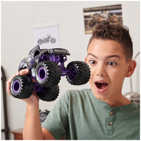Monster Jam Mohawk Warrior 1:24 diecast, side view, great for shelf display