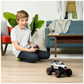 Monster Jam Monster Mutt Dalmatian RC truck remote control action ready for rallies.
