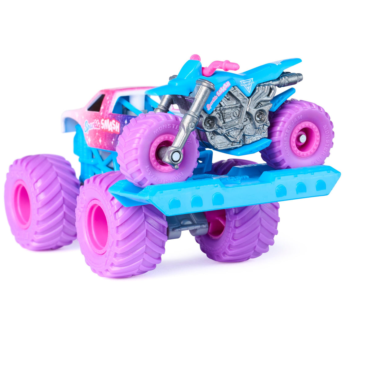 Monster Jam official BKT tires detail adds realism and durability.