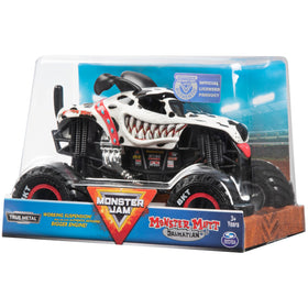 Monster Jam official 1:24 scale Dalmatian truck with vivid graphics and authentic styling.