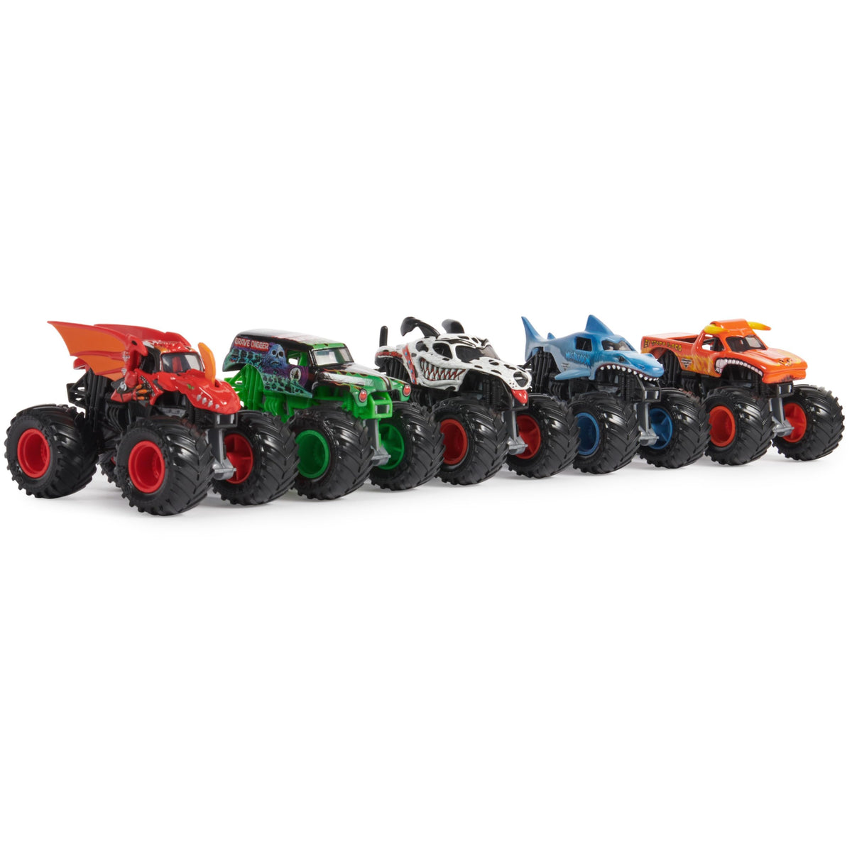 Monster Jam Pit Party 5-Pack Monster Mutt Dalmatian truck with appealing family-friendly design.