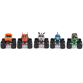 Monster Jam Pit Party 5-Pack official licensing ensuring authentic Monster Jam look.