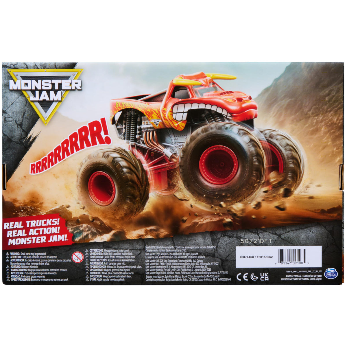 Monster Jam Rev N Roar El Toro Loco ready for epic toy adventures and display.