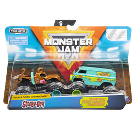 Monster Jam Scooby-Doo vs Mysterty Machine 164-scale pack cover with collectible artwork