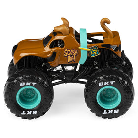 164-scale Monster Jam trucks feature chrome rims for authentic look