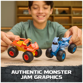 Collectible Monster Jam Smash and Bash set with vivid branding