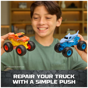 Die-cast assembly view highlights rugged chassis and durable construction