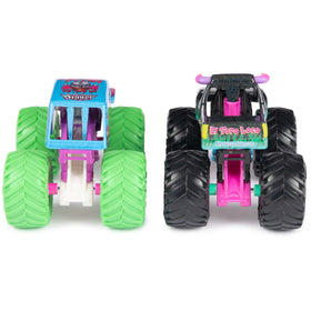 Monster Jam Son-uva Digger 1:64 side view invites imaginative racing battles