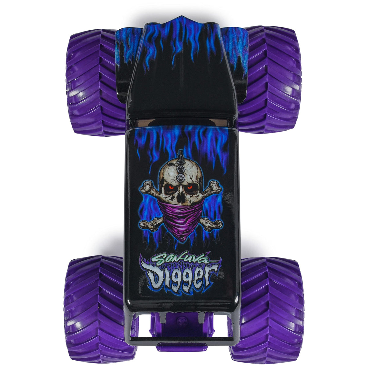 Monster Jam Son-uva Digger official truck design brings authentic branding to kids' playtime.