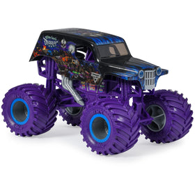 Monster Jam Son-uva Digger side profile emphasizes sleek design for display and imaginative play.