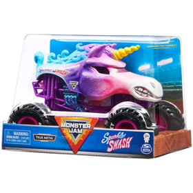 Collectible Monster Jam Sparkle Smash 1:24 truck for fans and display