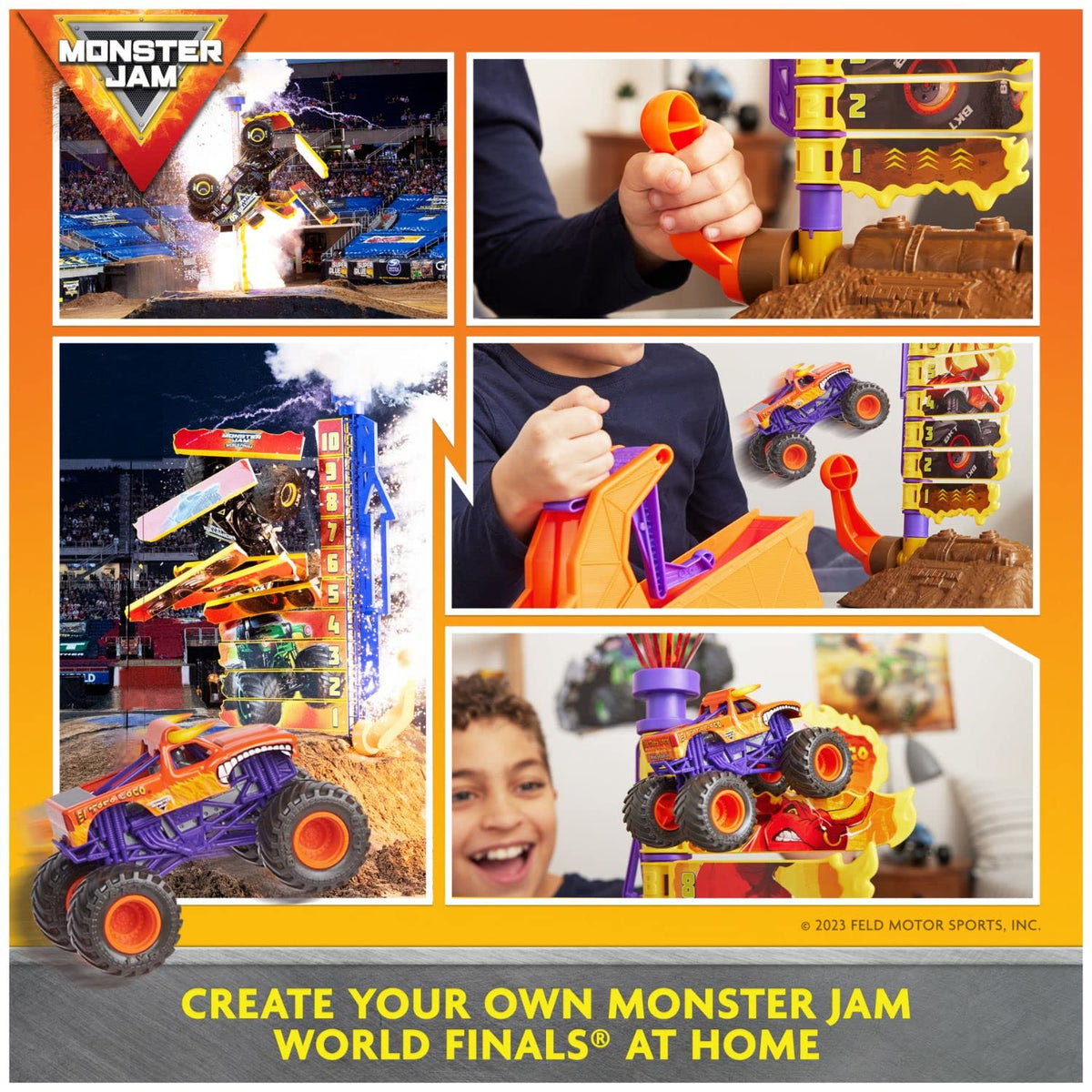 Monster Jam sticker sheet for customized detailing and play