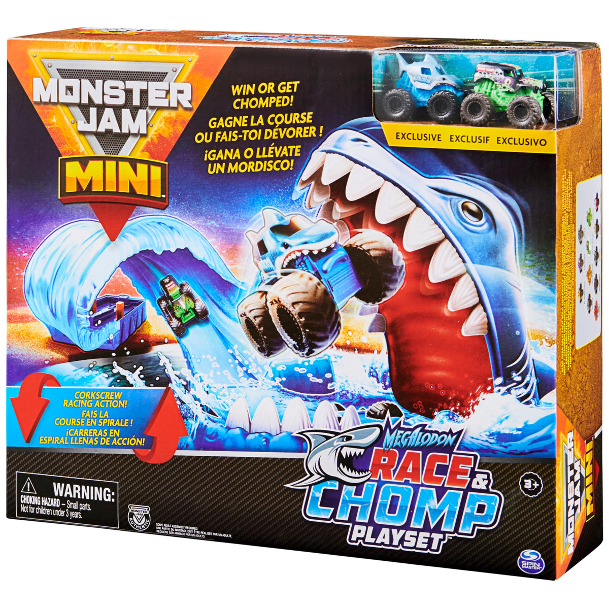 Sticker sheet to customize Monster Jam minis for personalization.