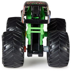 Monster Jam trucks in action pose encourage imaginative racing.